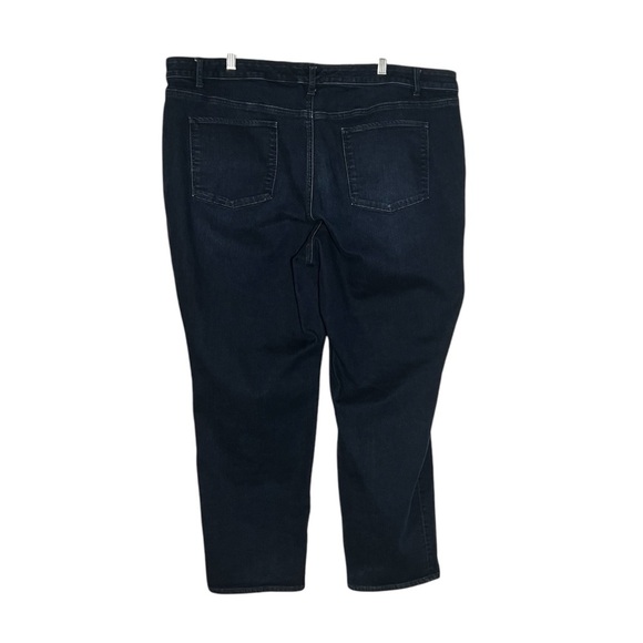 Talbots Flawless Five-Pocket Jeans Straight Leg Size 24W Dark Wash - Picture 2 of 8